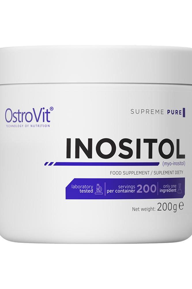 OstroVit Inositol 200g supplement, supports nervous system health and reduces stress. Pure myo-inositol.
