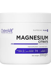 OstroVit Magnesium Citrate 200g supplement for reducing fatigue and supporting normal nerve function.