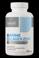 OstroVit Marine Collagen bottle, 2040 mg, 90 capsules for skin and joint health support.