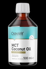 OstroVit MCT Coconut Oil 500 ml bottle, a premium dietary supplement for quick energy and weight loss support.