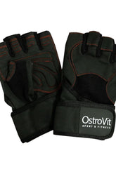 OstroVit men's gloves with stiffener for secure grip and wrist support during workouts