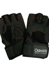 OstroVit men's gloves with stiffener for secure grip and wrist support during workouts