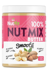 OstroVit NutVit 100% Nut Mix Butter, smooth texture, 1000 g, no added sugar, salt, or palm oil.