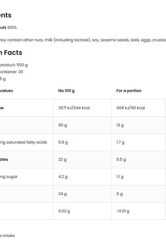 Nutritional information for OstroVit NutVit Peanut Powder - detailed values per 100g and per portion. Nutritional information for OstroVit NutVit Peanut Powder - detailed values per 100g and per portion.