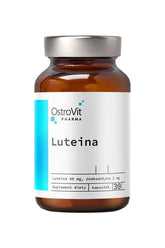 OstroVit Pharma Lutein softgel bottle with 30 capsules for eye health support and antioxidant protection.