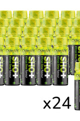 OstroVit Pre Workout Shot in citrus lime flavor, pack of 24 energy shots for enhanced workout performance.