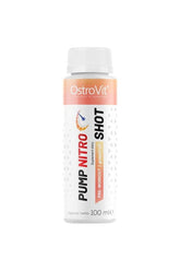 OstroVit Pump Nitro Shot energy supplement bottle for pre-workout performance.