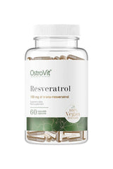 OstroVit Resveratrol VEGE capsules, 60 vegan-friendly supplements for health support.