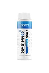 OstroVit Sex Pro Shot with grapefruit flavor in a 100 ml bottle for libido support and sexual performance.