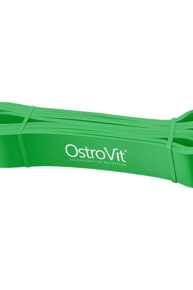 OstroVit green training resistance band, suitable for muscle building and weight loss, resistance range 23-57 kg.