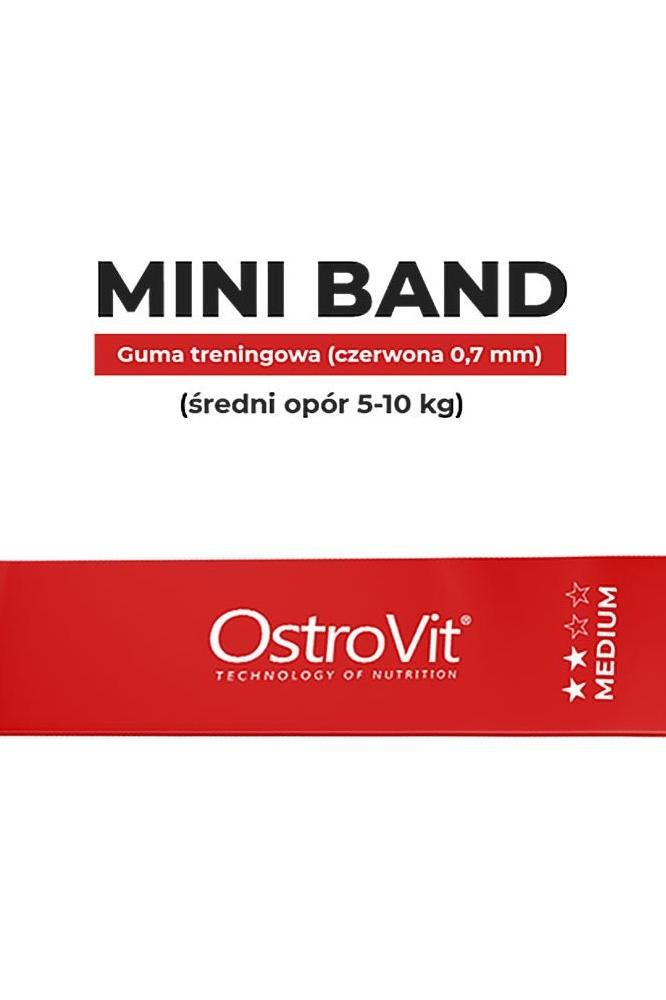 OstroVit Mini Band red training band for medium resistance (5-10 kg) OstroVit Mini Band red training band for medium resistance (5-10 kg)