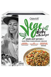 OstroVit VEGE dish with bulgur grain and sprouts, featuring vibrant ingredients and a healthy meal option.