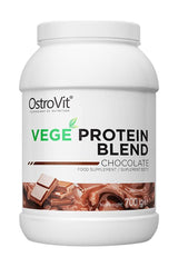 OstroVit VEGE Protein Blend chocolate supplement in 700g container, ideal for muscle building and recovery.