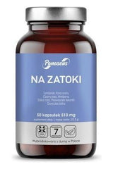 Panaseus supplement bottle for sinuses, 50 capsules, with natural ingredients for respiratory health.