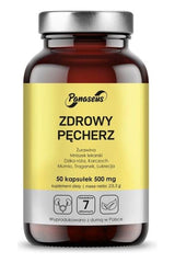 Panaseus Healthy Bladder supplement bottle with 50 capsules for urinary health support.