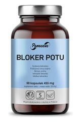 Panaseus Sweat Blocker 50 Caps, natural extracts for reducing excessive sweating, dietary supplement.