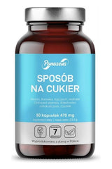 Panaseus Sätt att reglera blodsockret supplement, 50 kapslar för normal glukosnivåer, 470 mg per kapsel.