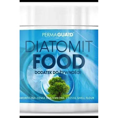 Perma-Guard Diatomit Food packaging showcasing fossil shell flour for skin, hair, and nails enhancement.