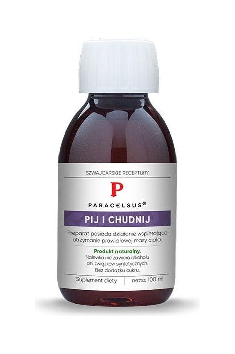 Pharmatica Paracelsus Tincture shot 100ml for weight management with natural ingredients and no added sugars.