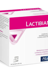 Pileje Lactibiane Iki probiotic sachets packaging, 30 pcs, for gut health support and digestive comfort.