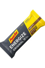 PowerBar Energize Bar in chocolate flavor with C2MAX carb mix, ideal for athletes and vegetarians.