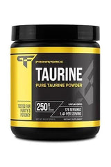 PrimaForce Taurine 250g unflavored pure taurine powder dietary supplement for energy and heart health.