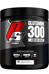 Pro Supps Glutamine 300 supplement container for muscle recovery and immune support, 60 servings.