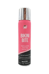 Pro Tan Bikini Bite No-Slip Suit Fastener Spray, pink bottle for secure bikini hold and comfort.