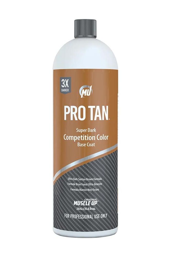 Pro Tan Super Dark Competition Color 33.8 fl. oz bottle for professional airbrush tanning. Pro Tan Super Dark Competition Color 33.8 fl. oz bottle for professional airbrush tanning.