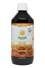 Joy Day probiotic drink concentrate with topinambur in a liquid format for improved gut health. Eco-friendly ingredients.
