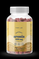 Pure Lab Black Chokeberry Extract 400 mg bottle with 170 capsules, vegan dietary supplement.