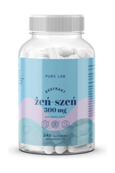 Pure Lab Zen-Szen ekstrakt 300 mg, 240 kapslar, kosttillskott för hälsa och vitalitet.