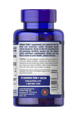 Puritan's Pride Absorbable Calcium 600 mg with Magnesium 300 mg softgel bottle, featuring product labeling and dosage information.