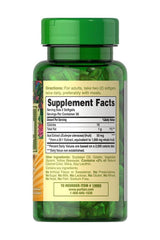 Puritan's Pride Acai 1000 mg supplement bottle with supplement facts on the label.
