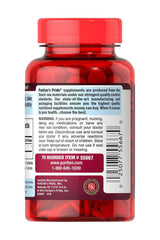 Puritan's Pride Apple Cider Vinegar 600 mg tablets bottle showing the back label and product information.