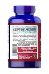 Puritan's Pride Co Q-10 200 mg supplement bottle showcasing product benefits and usage instructions.