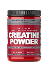 Puritan's Pride Creatine Powder 510g, pharmaceutical-grade supplement for muscle strength and recovery.