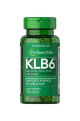 Puritan's Pride KLB6 Kelp Complex - 100 softgels for energy metabolism support and a healthy thyroid.