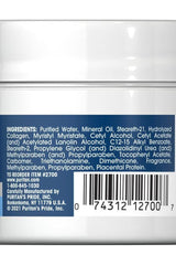 Ingredients list for Puritan's Pride Natural Collagen and Placenta Night Creme, highlighting nourishing components.