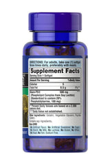 Puritan's Pride Neuro-PS supplement bottle with dosage instructions and nutritional information on label.