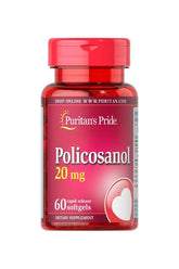 Puritan's Pride Policosanol 20 mg 60 softgels dietary supplement for general health support
