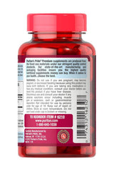 Puritan's Pride Red Yeast Rice 600 mg supplement bottle, highlighting quality assurance and natural ingredients.
