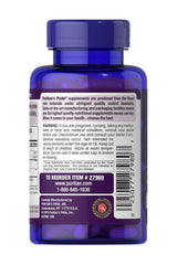 Puritan's Pride Resveratrol supplement bottle showcasing label and nutritional information.