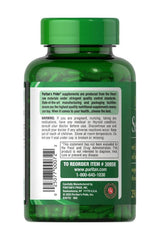 Puritan's Pride Sea Kelp 200 mcg bottle with 250 capsules, highlighting essential jod source and natural ingredients.