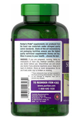 Puritan's Pride Soy Lecithin 250 Softgels bottle showing ingredient details and quality standards.
