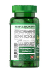 Puritan's Pride Super Chelated Multi-Mineral 100 coated caplets in green bottle with directions and warnings.