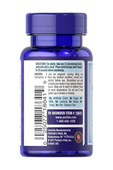 Puritan's Pride Vitamin B-12 2500 microlozenges bottle showing directions and ingredient information.