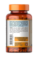 Puritan's Pride Vitamin C caplets bottle, 1500 mg with Rose Hips, promoting immune health without artificial additives.