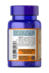 Puritan's Pride Vitamin C-500 mg capsules bottle showing trial size and supplement details on the label.