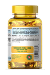 Puritan's Pride Vitamin D3 2000 IU supplement bottle with yellow cap and softgel pills in view.